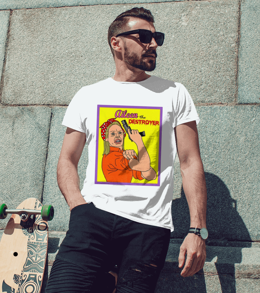 Aileen The Destroyer Halloween Horror Rosie Riveter T-Shirt