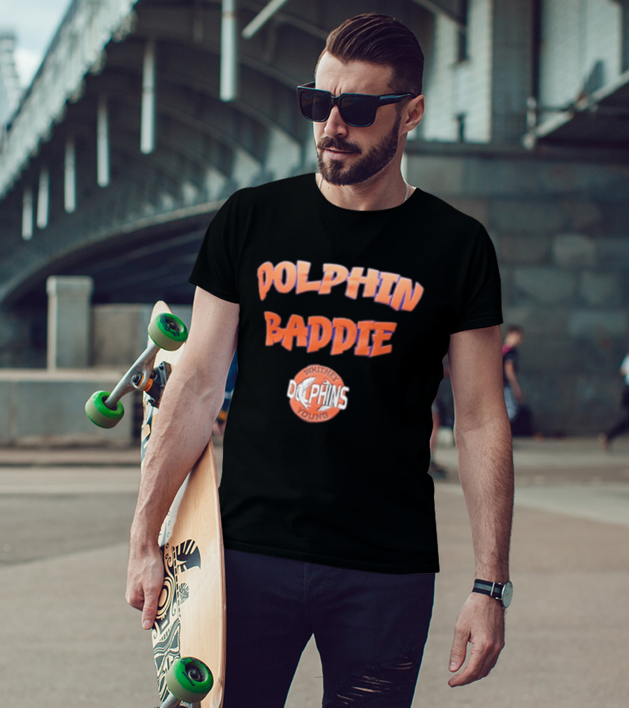 Miami Dolphins Dolphin Baddie Whitney Young T-Shirt