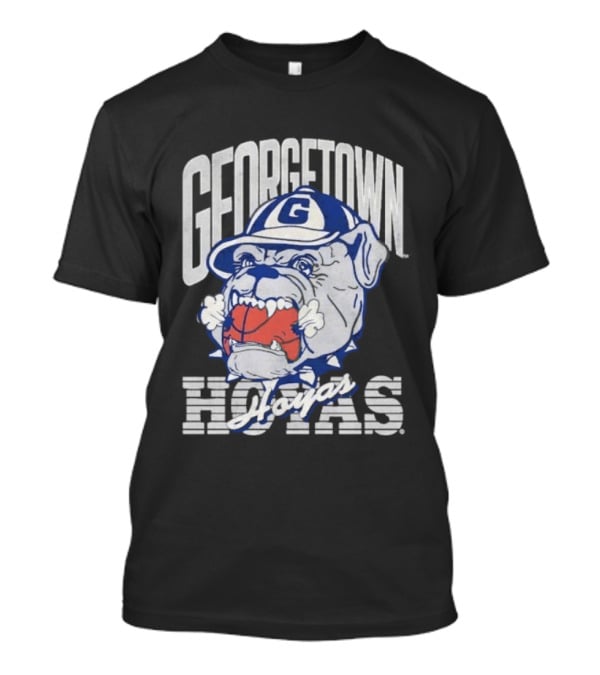 Georgetown Hoyas Vintage Bulldog Graphic With Classic Sports T-Shirt