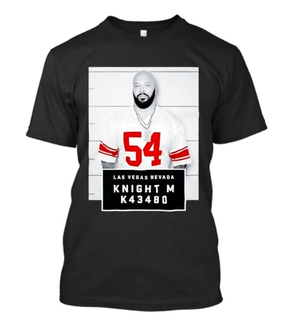 Las Vegas Nevada Shot 54 Knight M K43480 Death Row Records T-Shirt