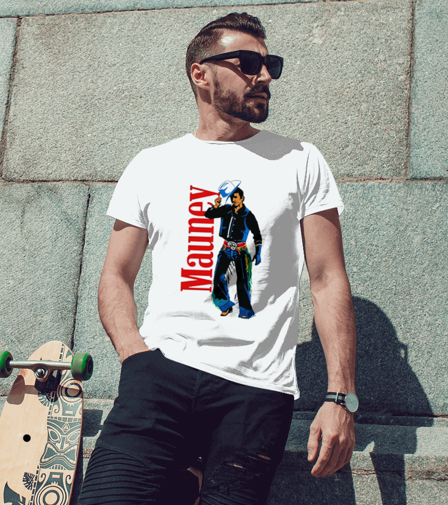 JB Mauney Bull Rider Cowboy Style Western T-Shirt