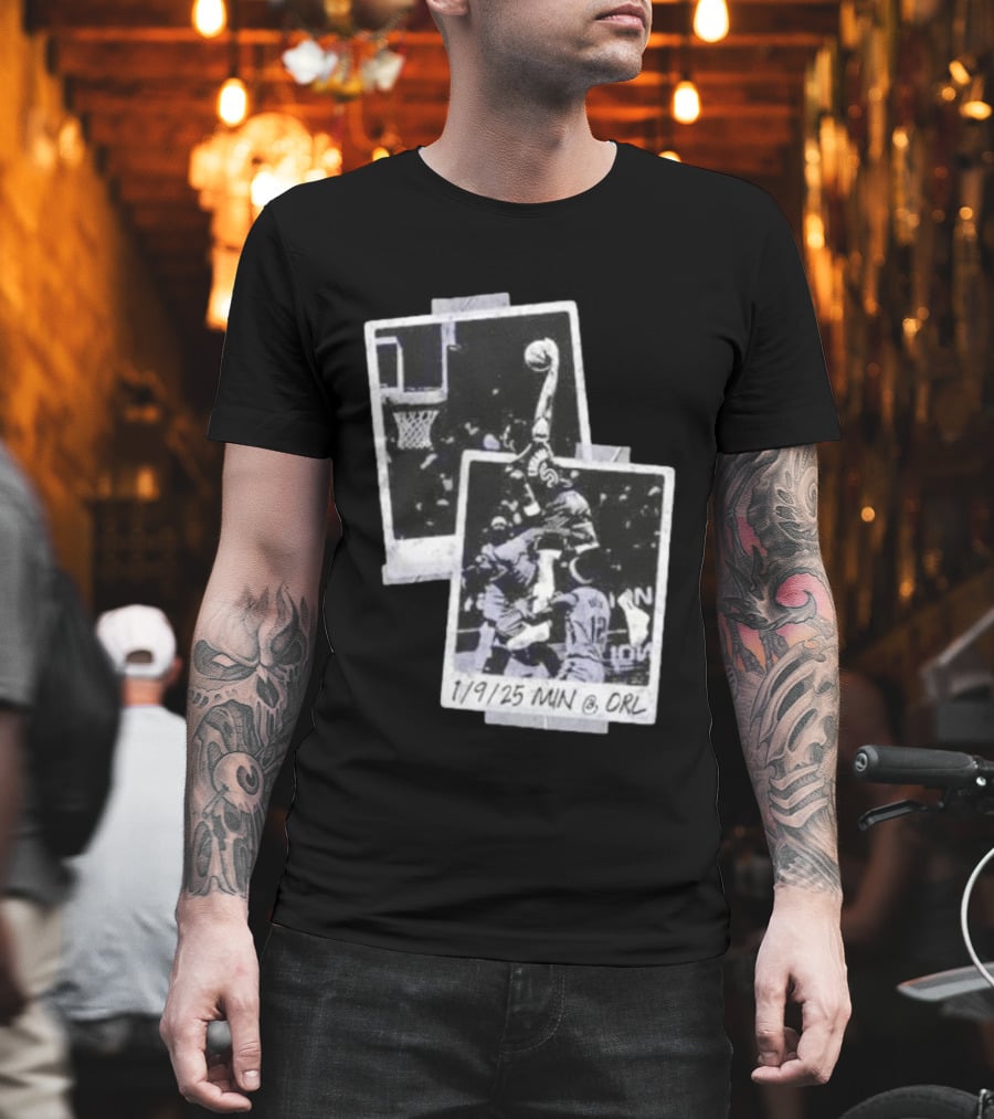 Anthony Edwards Minnesota Timberwolves Slam Dunk 1/9/25 MIN @ ORL T-Shirt