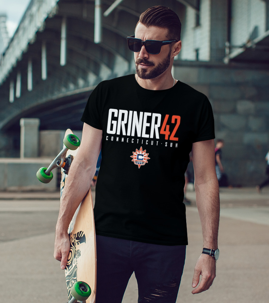 Griner 42 Connecticut Sun WNBA Basketball T-Shirt