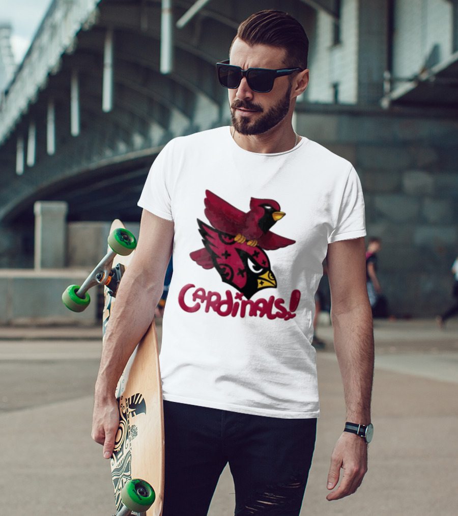 Arizona Cardinals Red Bird Iconic Fan Gear T-Shirt