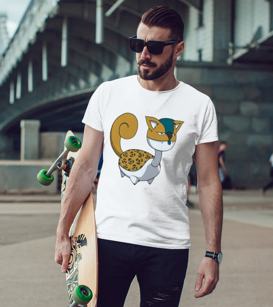 Jacksonville Jaguars Pokemon Fusion Cartoon T-Shirt
