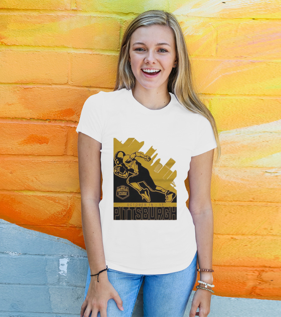 Pittsburgh 412 Football Classic October 15 17 Running Player T-Shirt