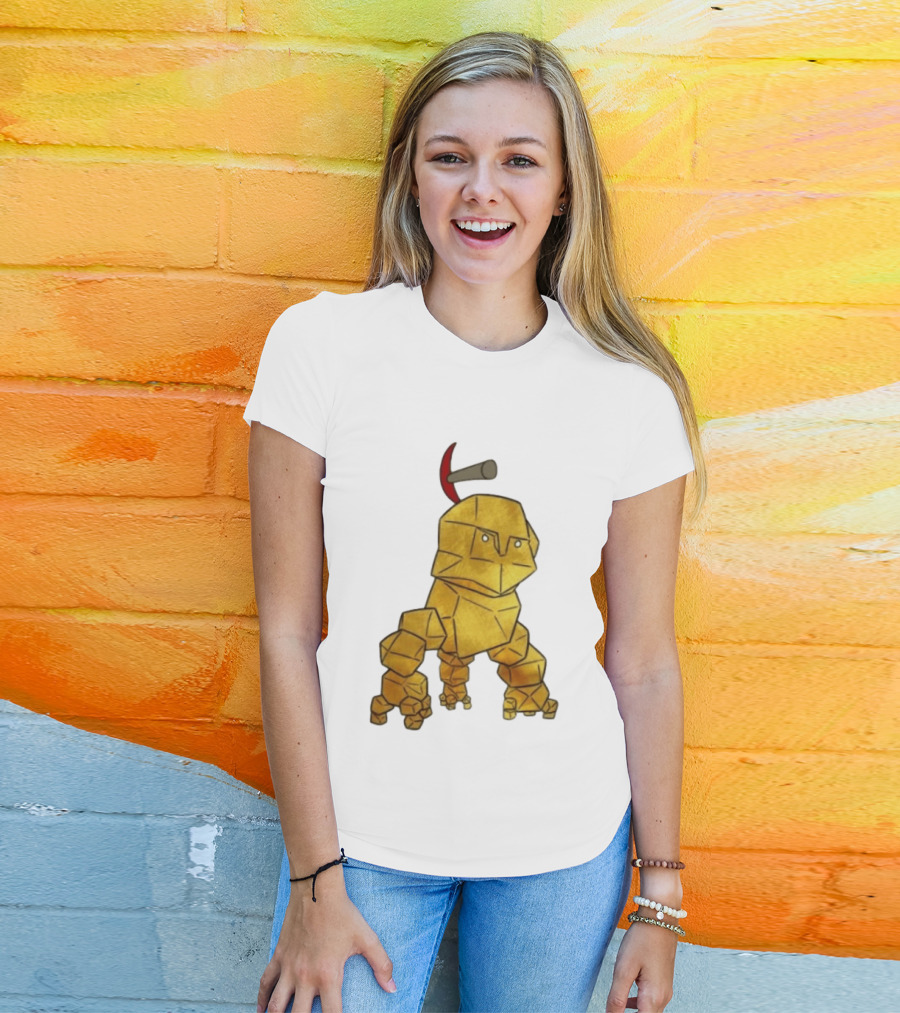San Francisco 49ers Gold Rock Golem Miner Pickaxe T-Shirt