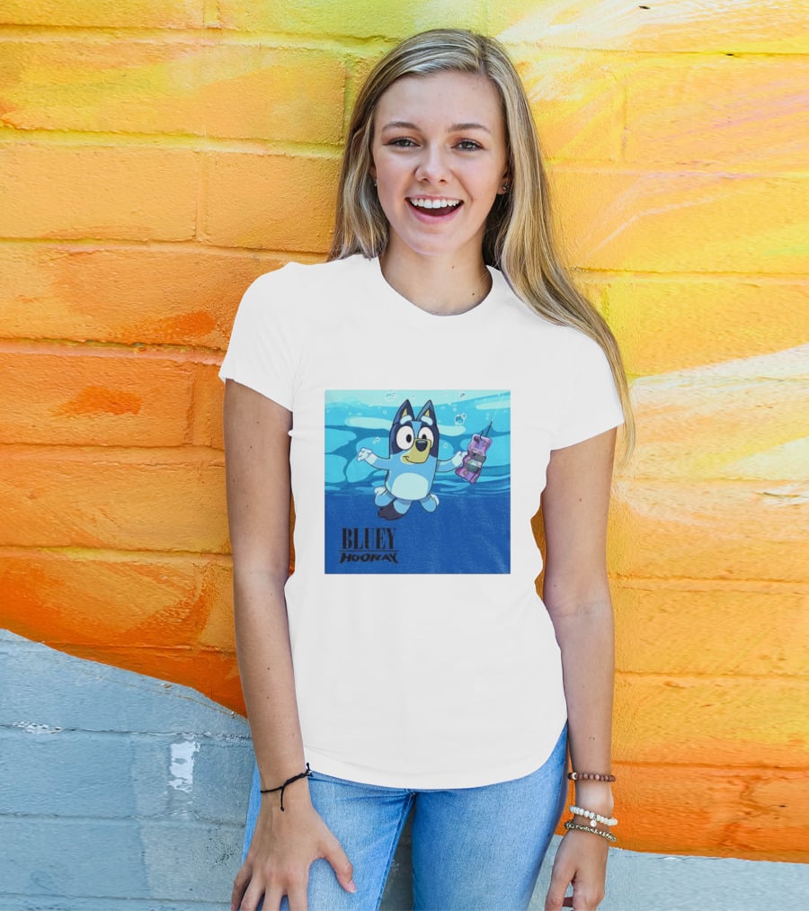 Bluey Hooray Nirvana Nevermind T-Shirt