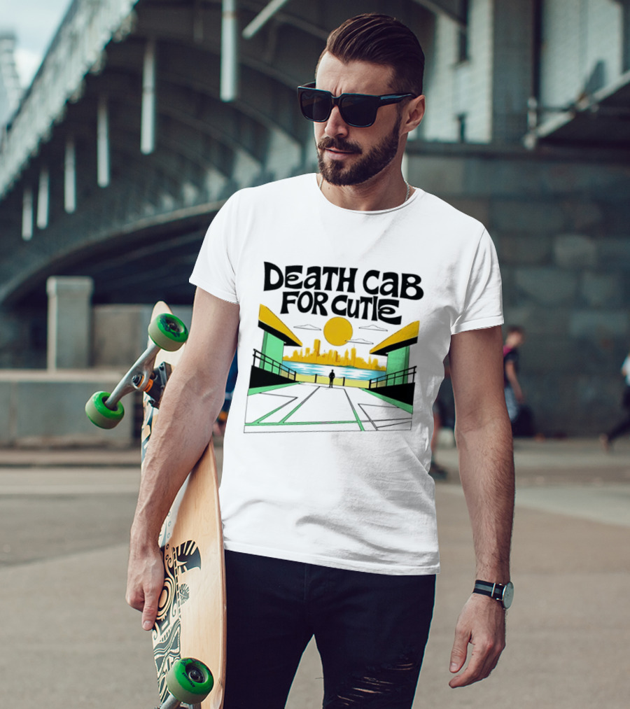 Death Cab For Cutie Skyline Indie Rock City Sunset T-Shirt