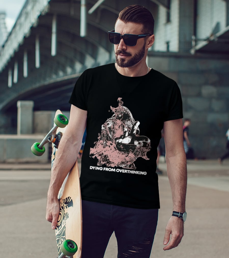 Dying From Overthinking Surreal Abstract Hand Gesture T-Shirt