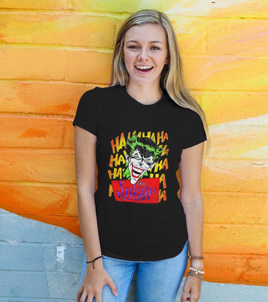The Joker Ha Ha Ha Comic Laughing Face T-Shirt