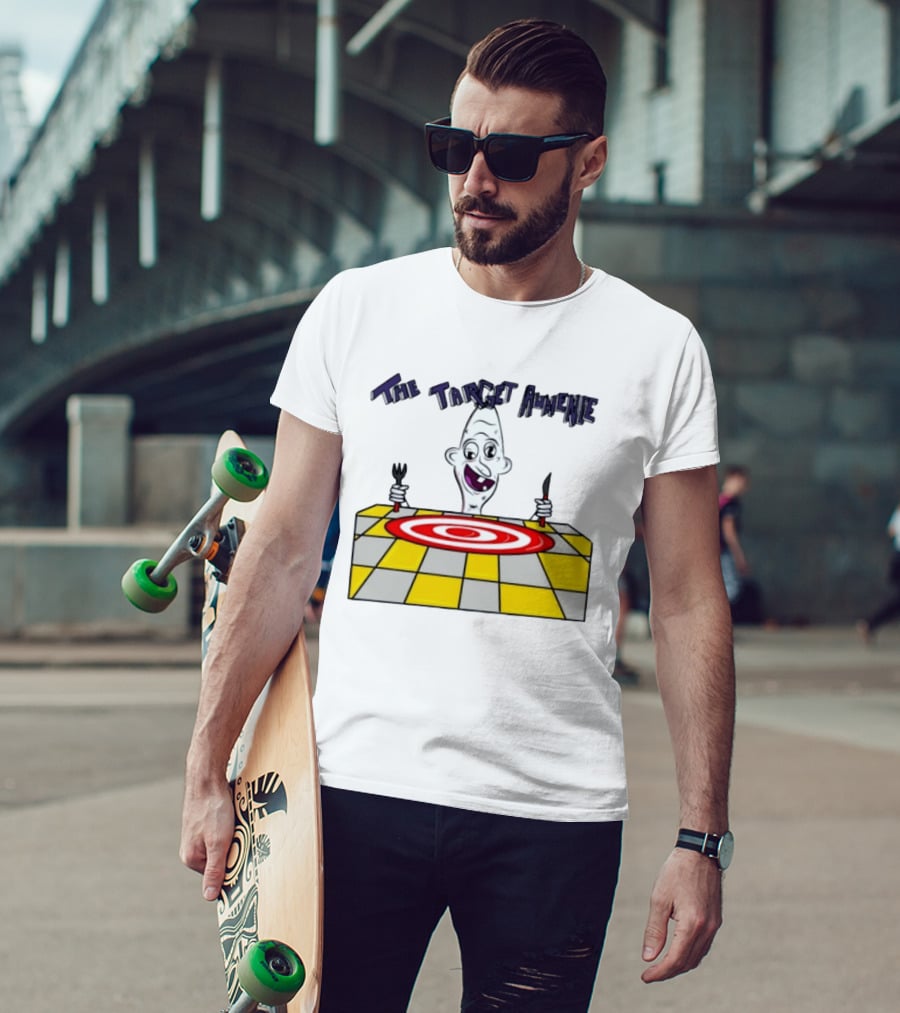 The Target Audience Cartoon Character With Fork And Knife T-Shirt