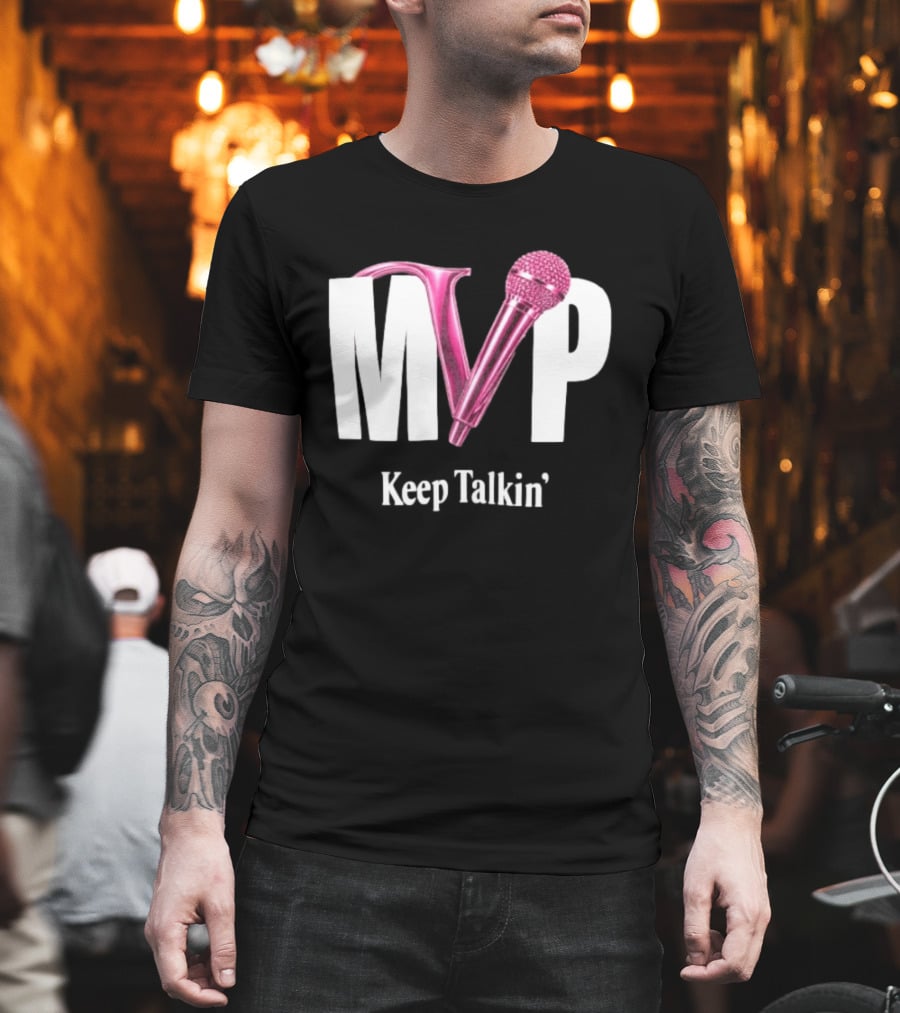 MVP Keep Talkin' Pink Microphone Music Rap T-Shirt