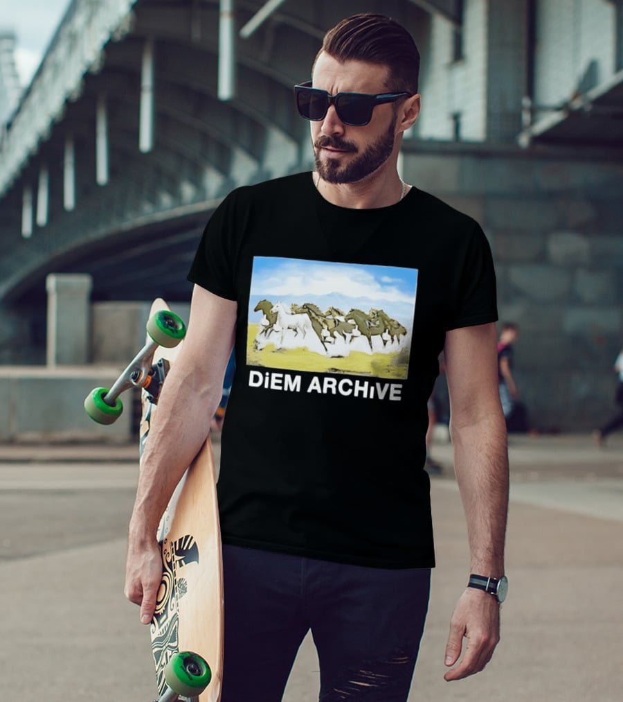 DiEM ARCHiVE Running Horses T-Shirt