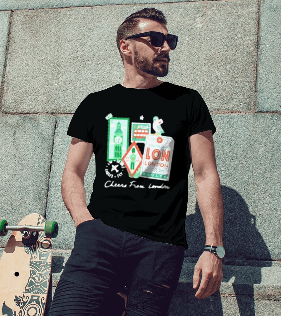 Philadelphia Eagles Destination London 101126 Cheers London T-Shirt