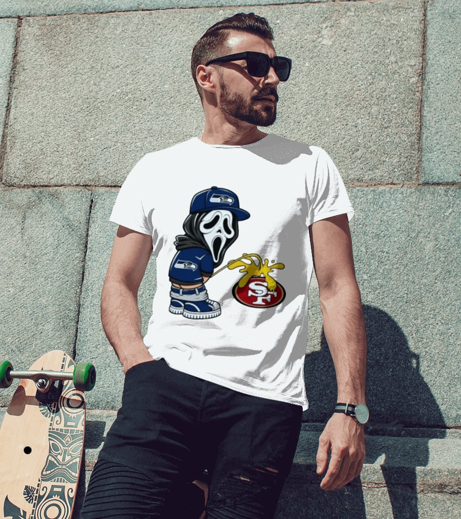 Seattle Seahawks Ghostface Fan Rivalry With San Francisco 49ers T-Shirt