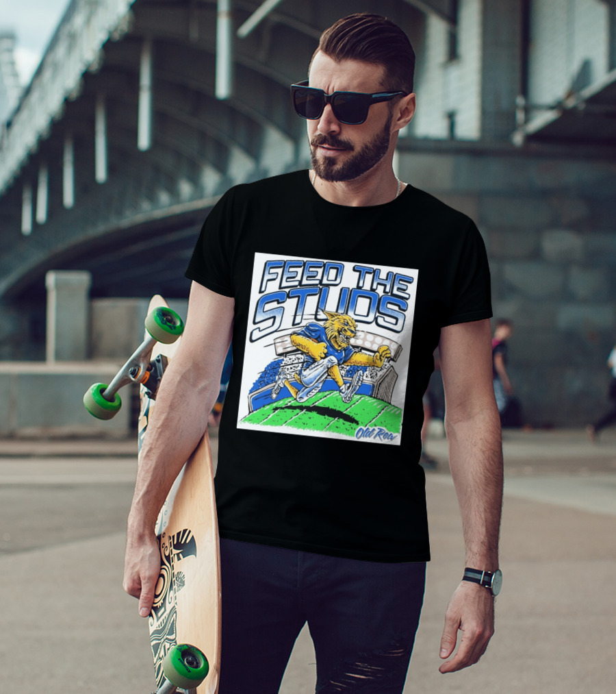 Feed The Studs Old Row Football Wildcat Stadium Run T-Shirt