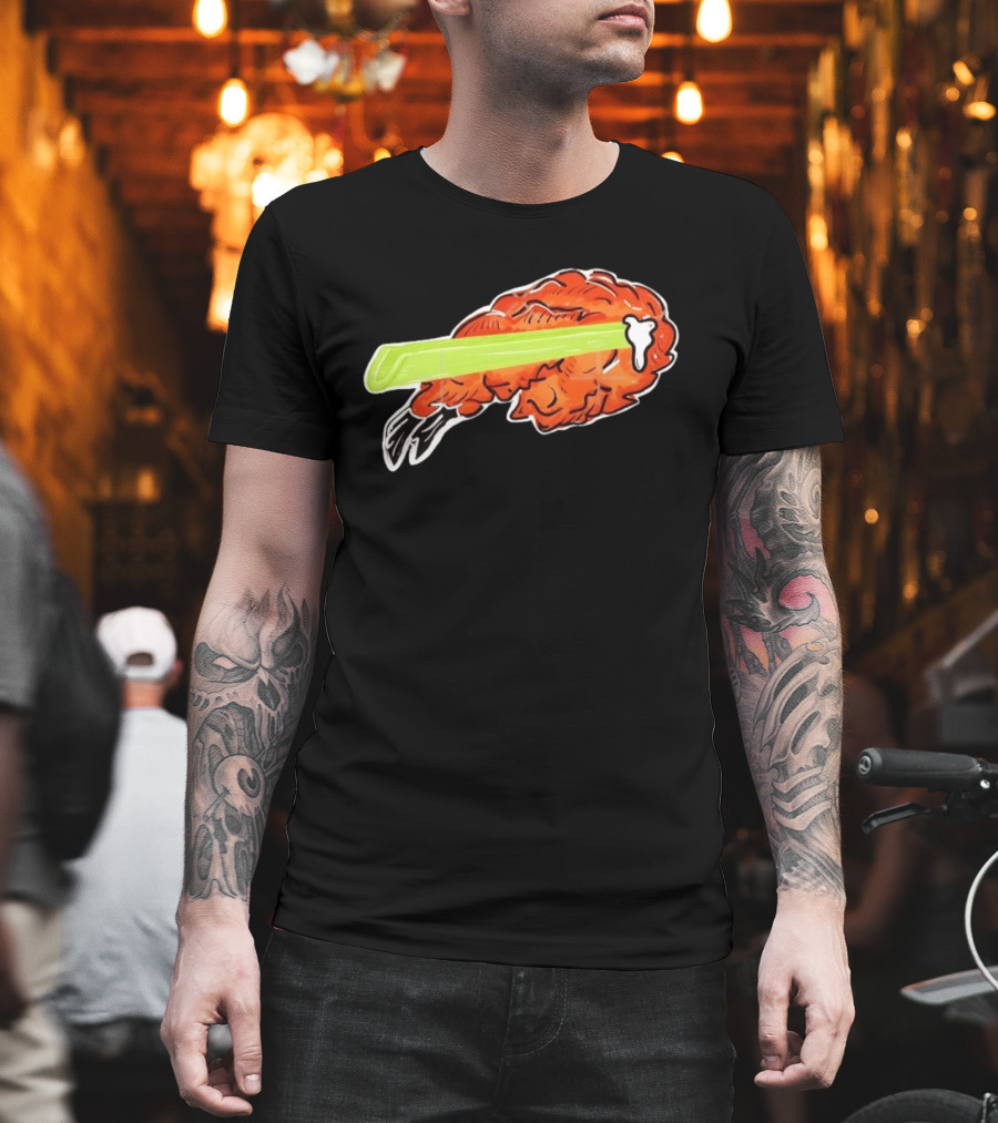 Buffalo Chicken Wing Celery Stick Combo T-Shirt