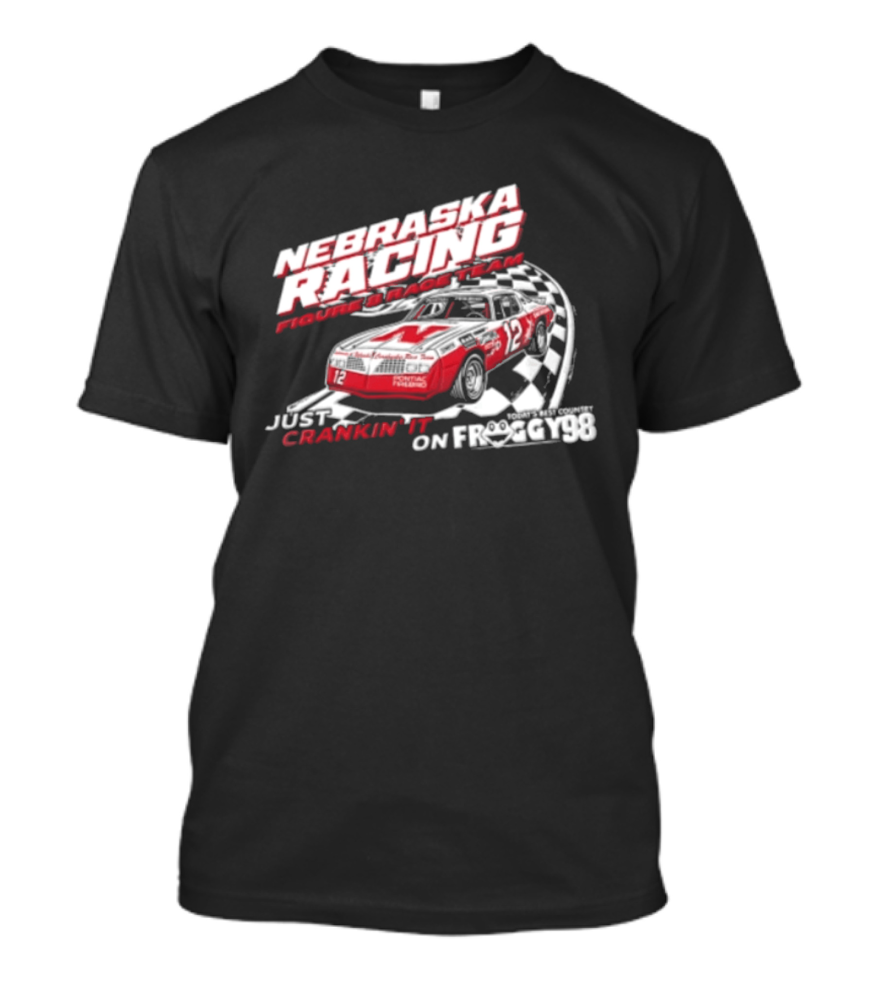 Nebraska Racing Future Track Team Daniel Kaelin Conor Connealy Crankin It On Froggy 98 T-Shirt