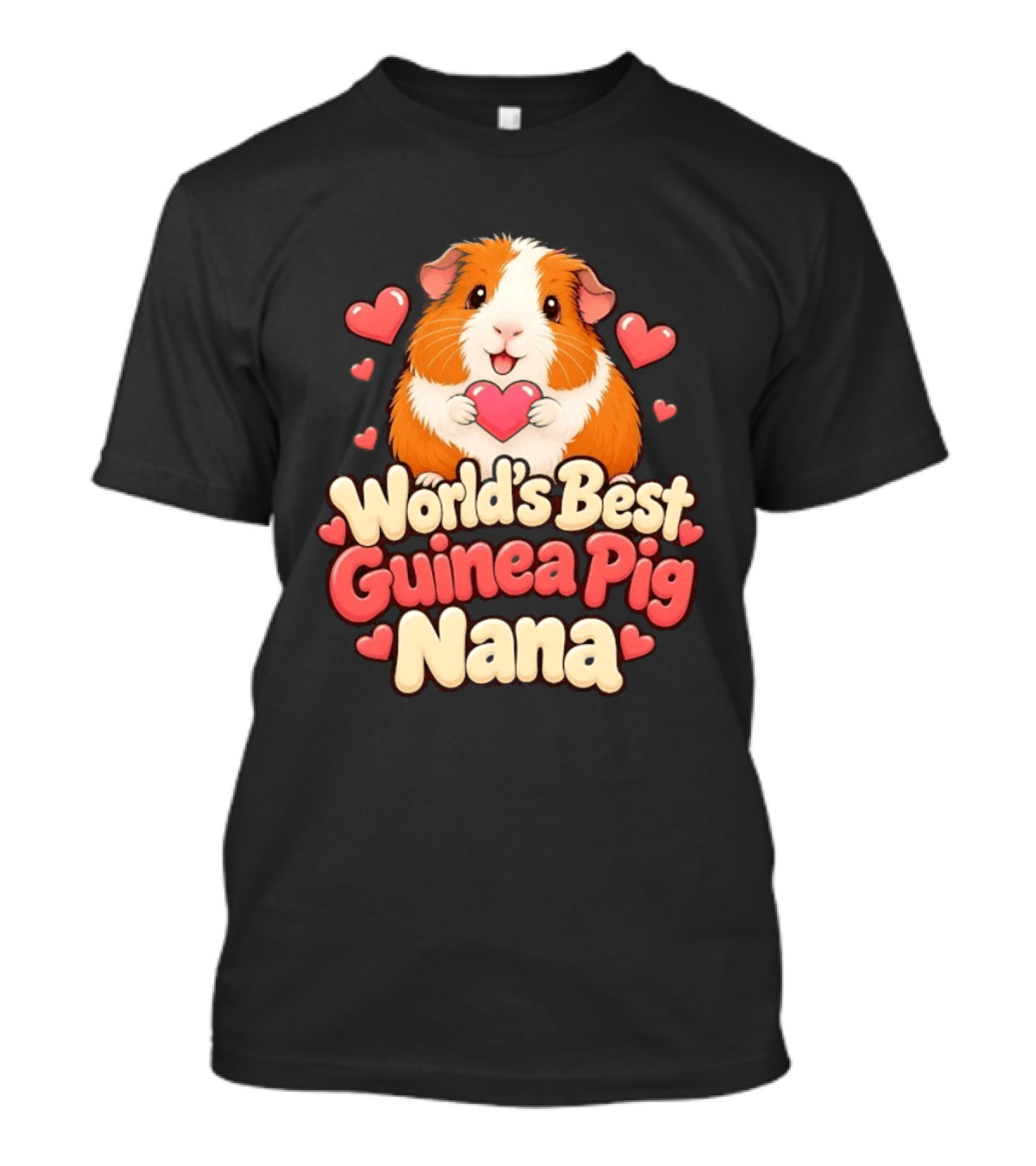 World's Best Guinea Pig Nana Heartwarming Gift For Grandmother T-Shirt