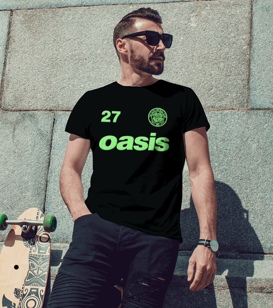 27 Glow In The Dark Celtic FC Oasis T-Shirt