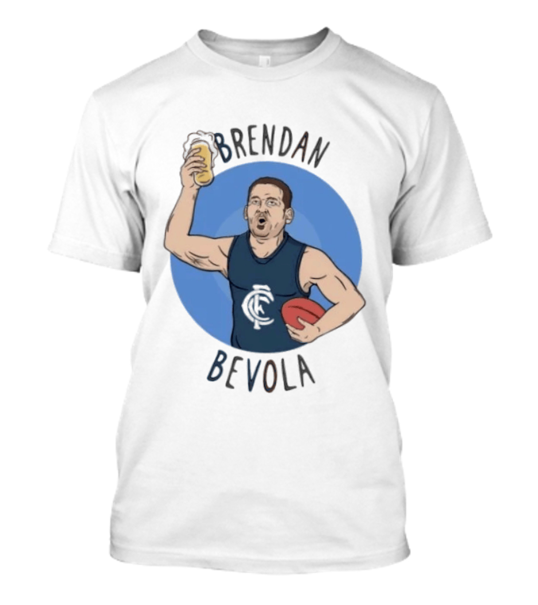Brendan Bevola Carlton Football Club Beer Cheers T-Shirt