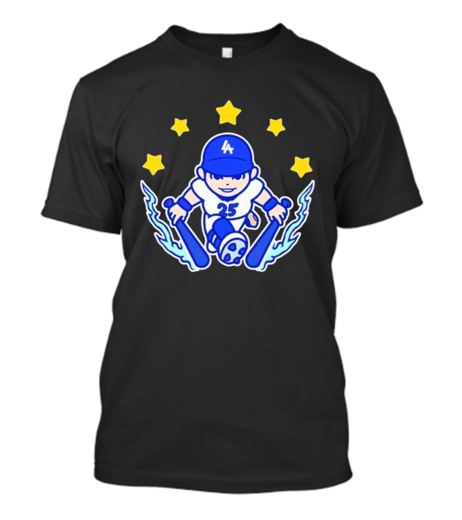 Shohei Ohtani LA Dodgers No 25 Chunkytani Tommy Two Hands Star Player T-Shirt