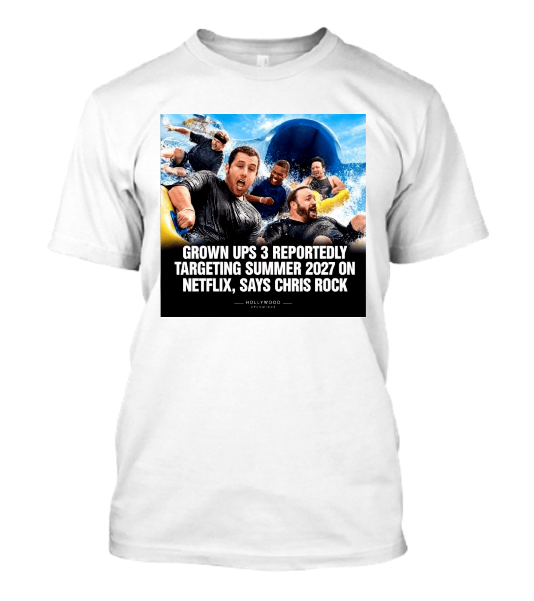 Grown Ups 3 Netflix Release Summer 2027 Chris Rock Announcement T-Shirt