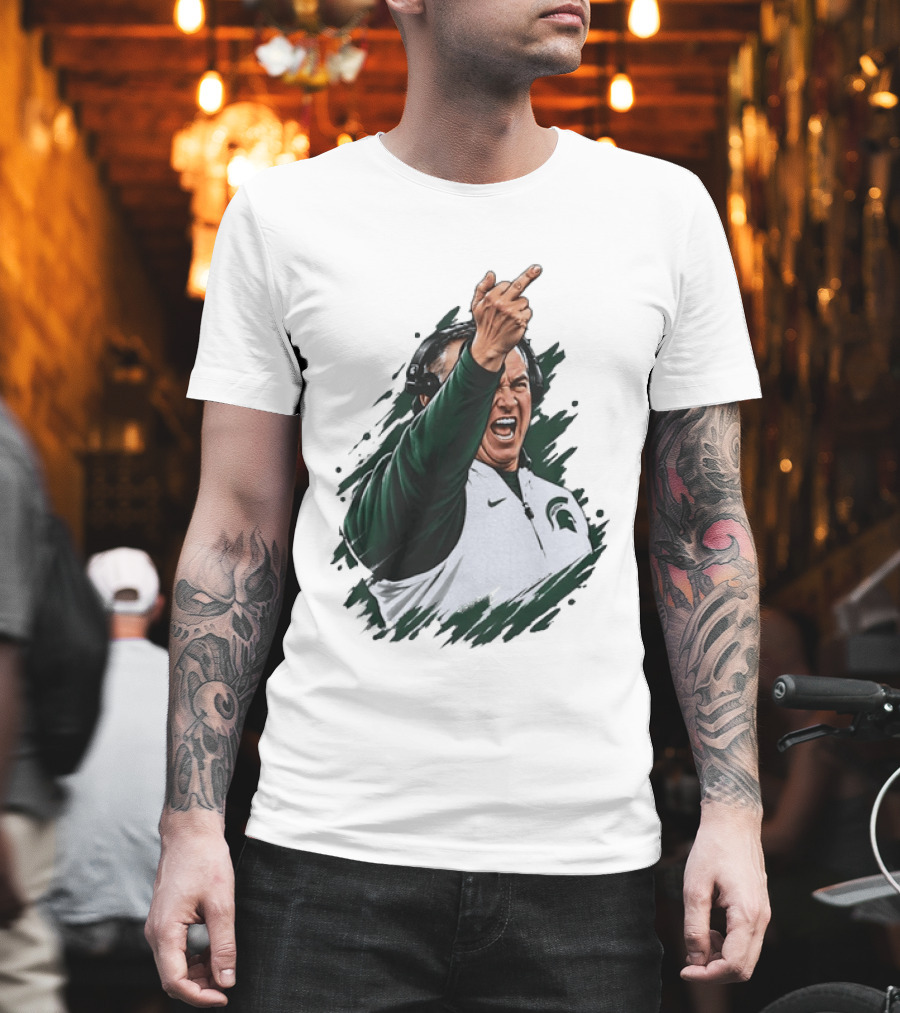 Michigan State Spartans Coach Gesture Iconic Sports Moment T-Shirt