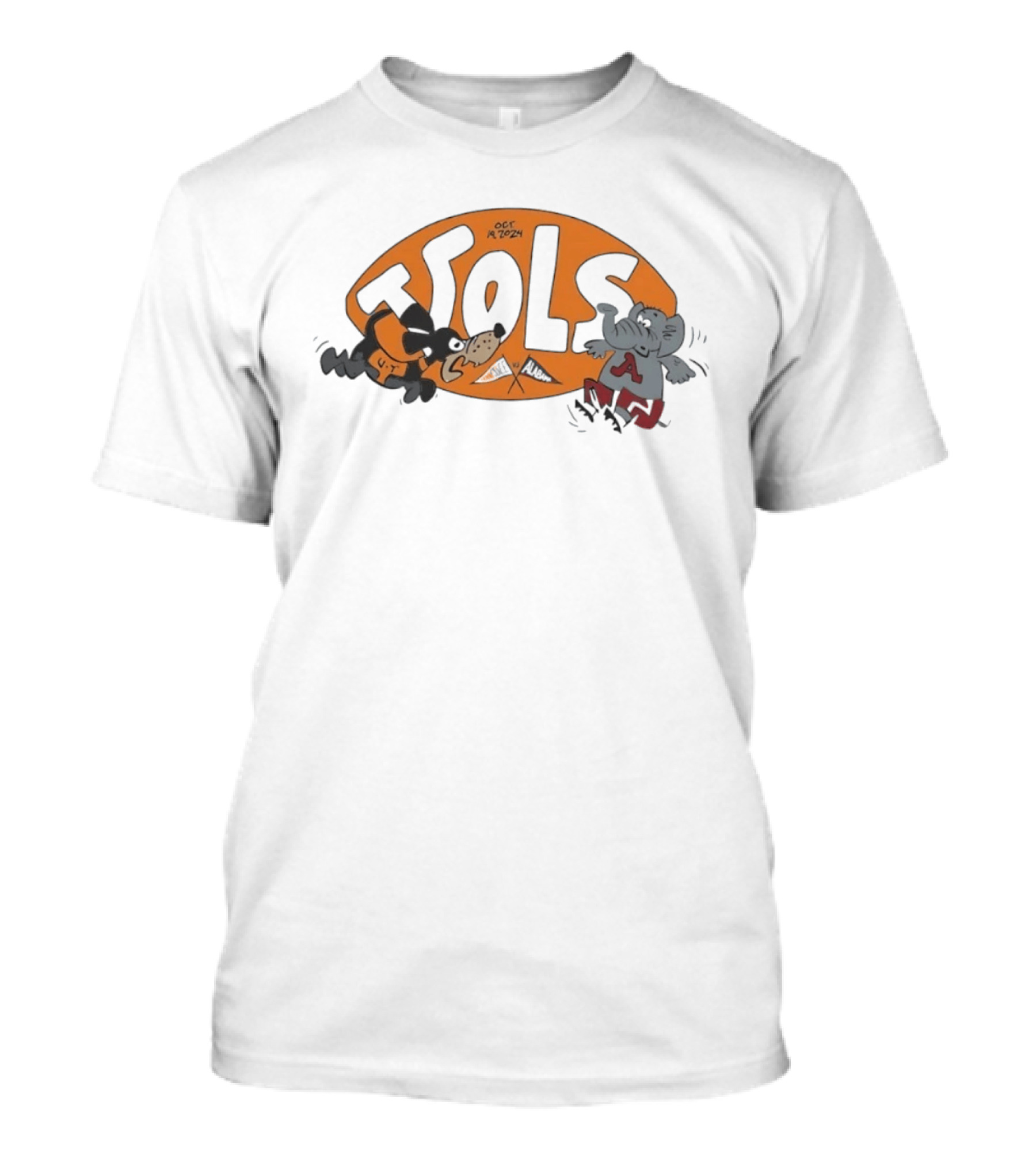 Tennessee Vols Vs Alabama Football Game October 19 2024 U.T. Vols Vs Alabama A T-Shirt