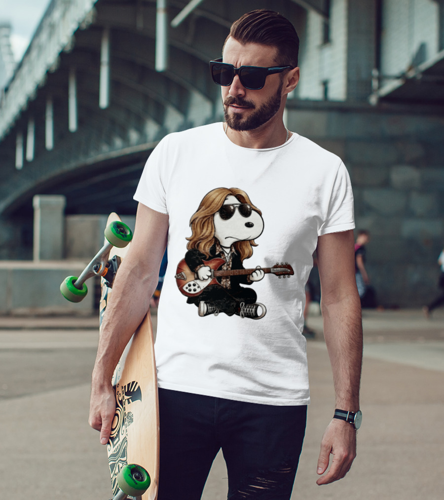 Tom Petty Snoopy Rickenbacker Guitar T-Shirt