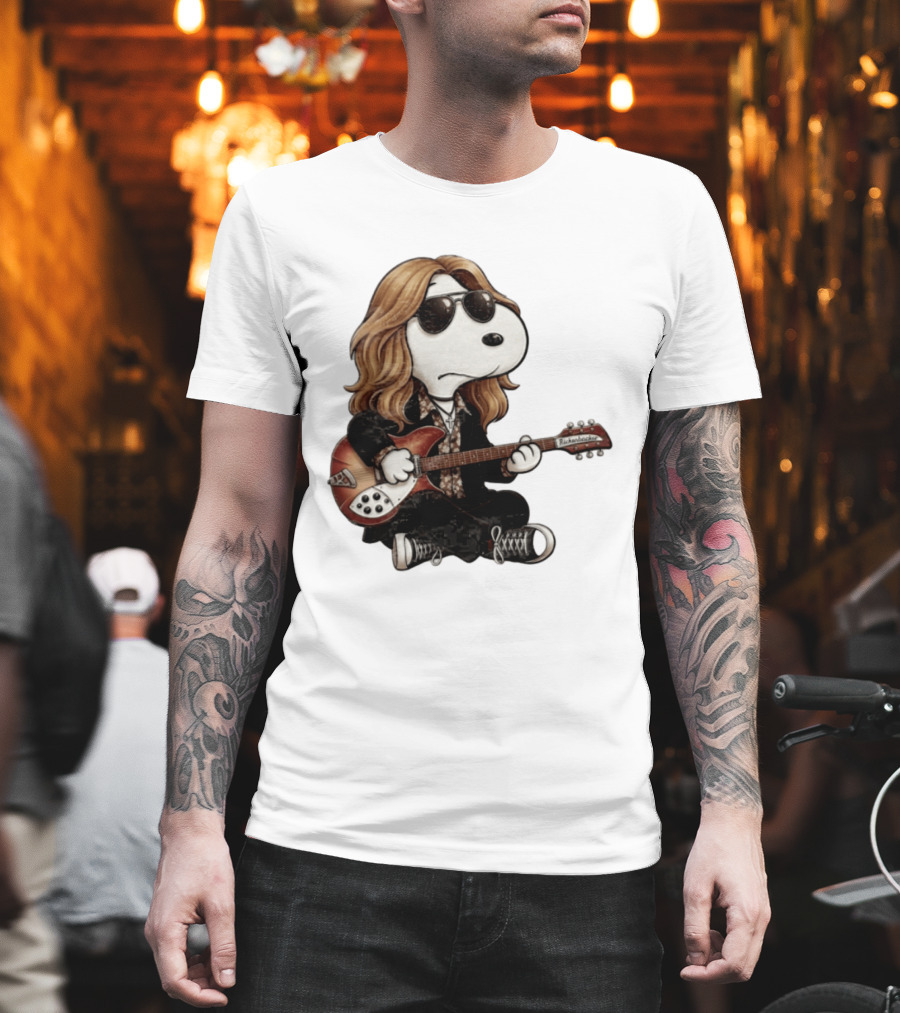 Tom Petty Snoopy Rickenbacker Guitar T-Shirt
