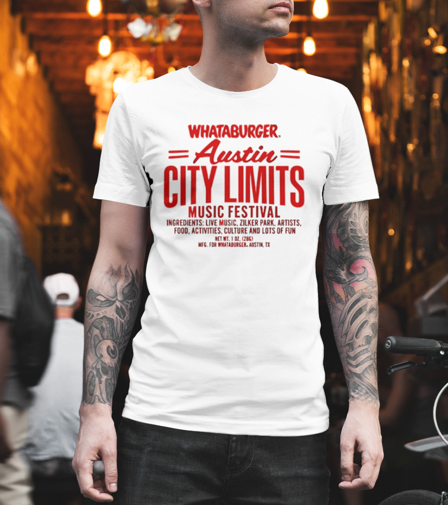 Whataburger Austin City Limits Music Festival Live Music Zilker Park Artists Activities Culture Fun T-Shirt