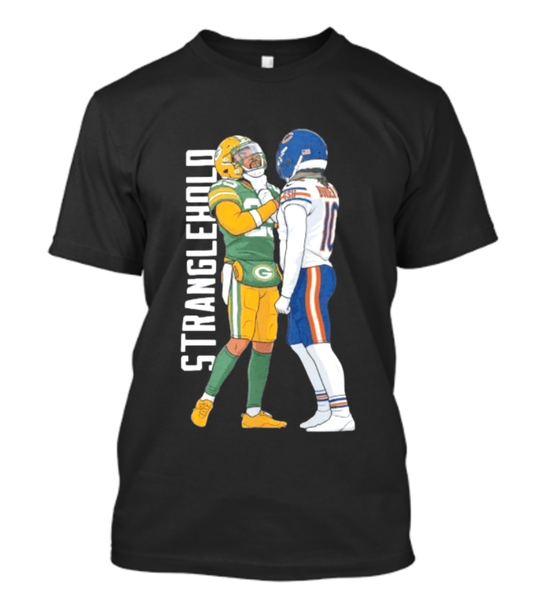 Luther Burden Keisean Nixon Stranglehold Packers Vs Bears Showdown T-Shirt