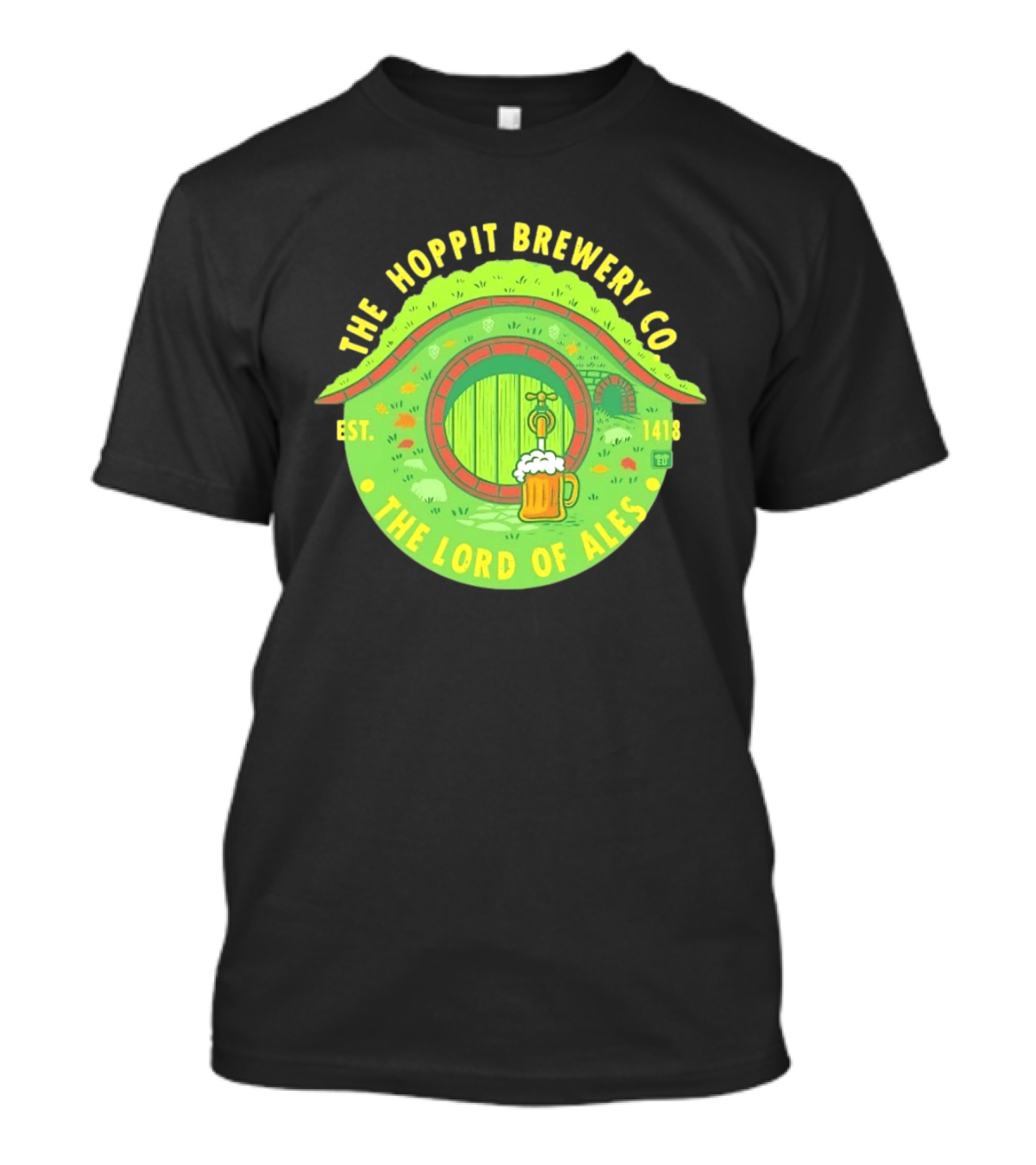 The Hoppit Brewery Co The Lord Of Ales Est 1418 T-Shirt