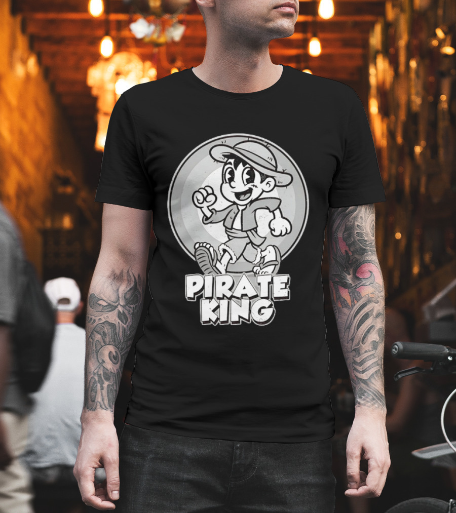 Monkey D Luffy Pirate King Retro Cartoon T-Shirt