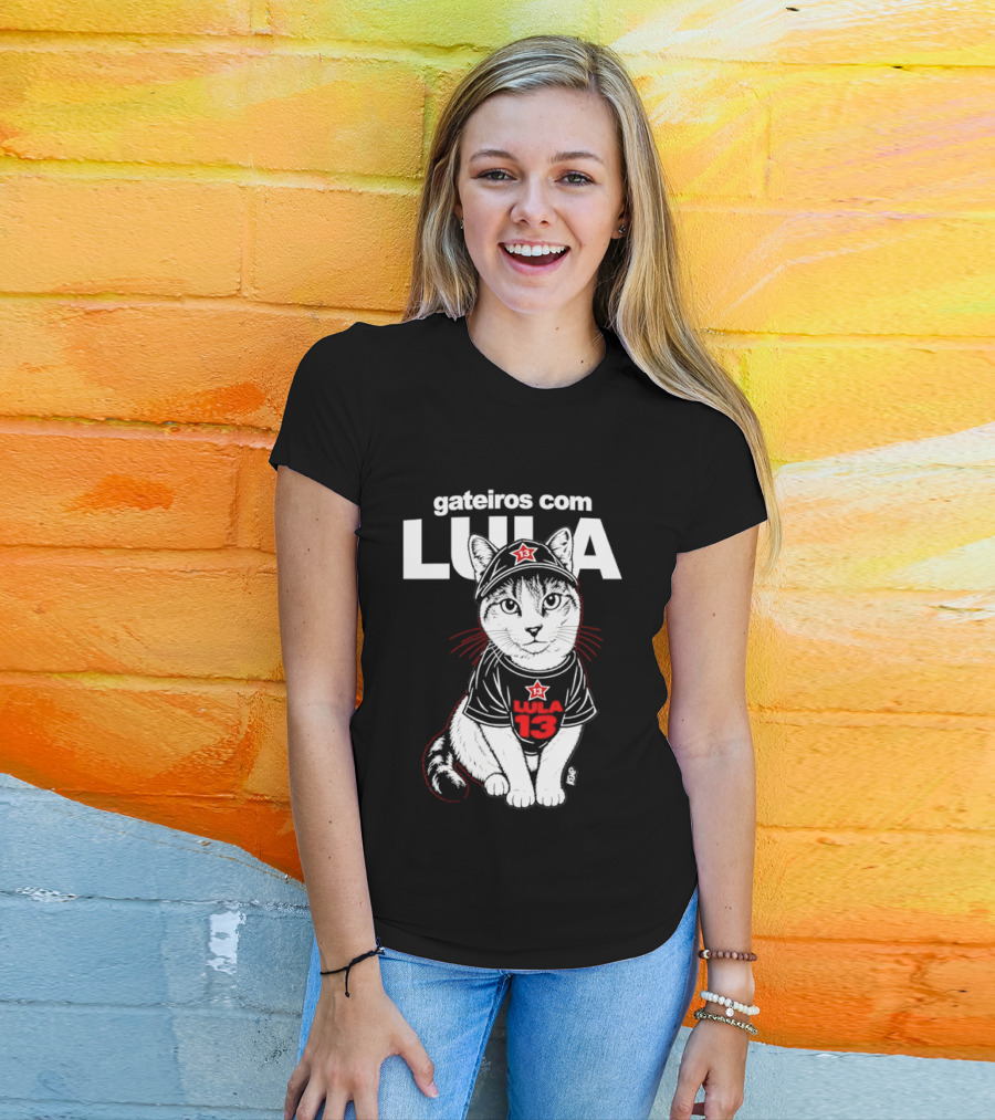 Gateiros Com Lula Cat 13 Brazil T-Shirt