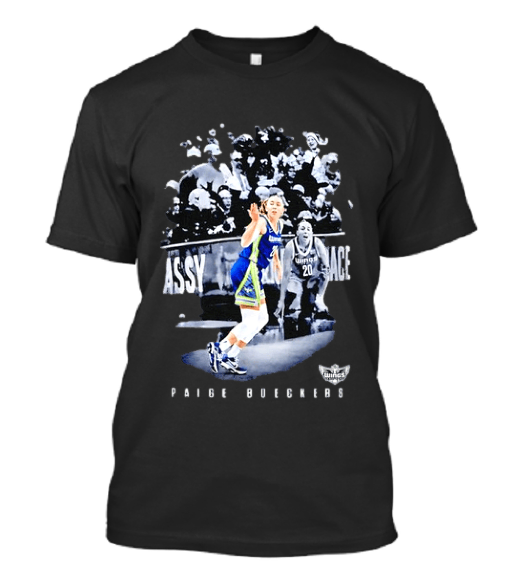 Paige Bueckers Dallas Wings WNBA 20 Player On Court T-Shirt