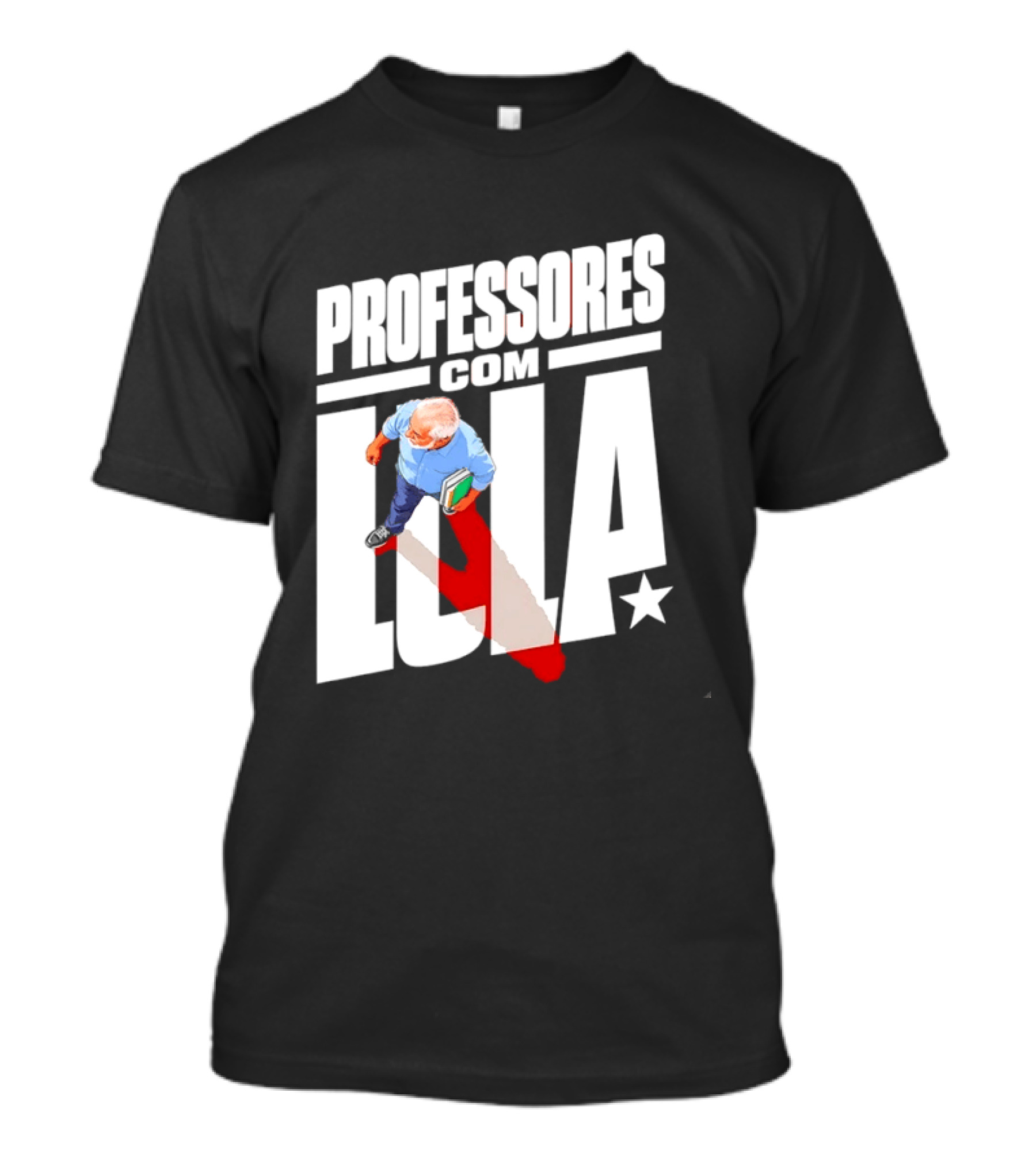Professores Com Lula Brazil Politics PT Star T-Shirt