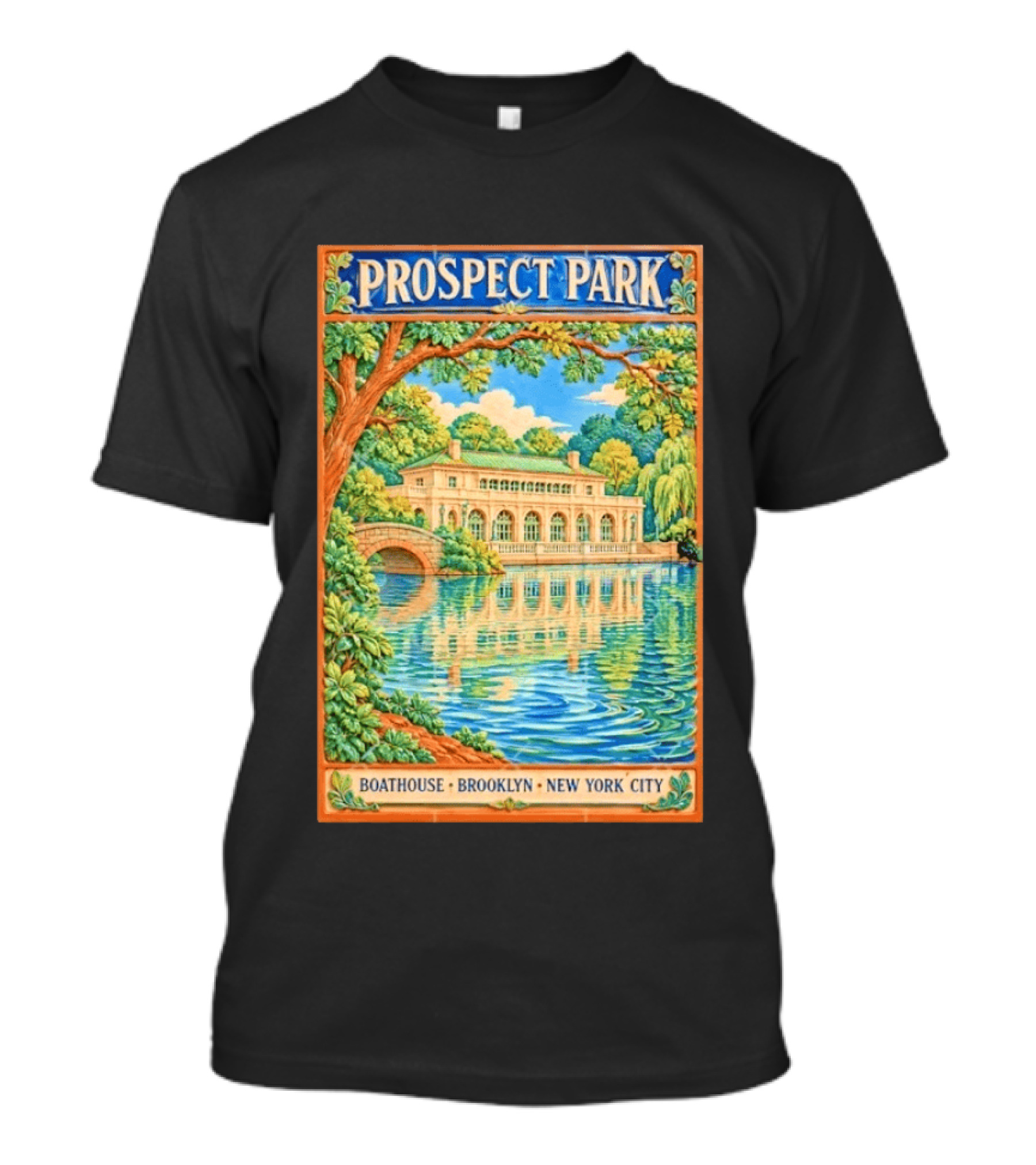 Prospect Park Boathouse Brooklyn New York City T-Shirt
