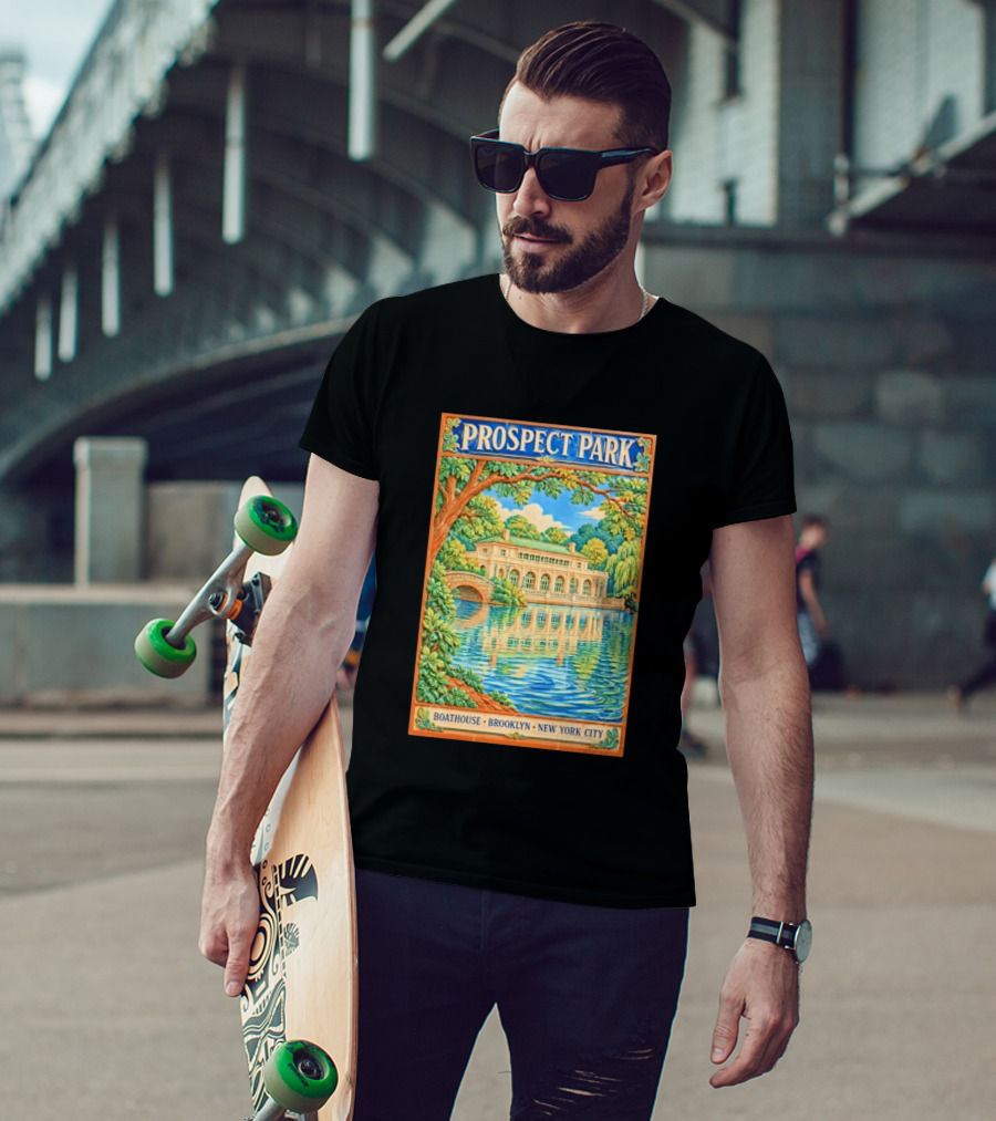 Prospect Park Boathouse Brooklyn New York City T-Shirt