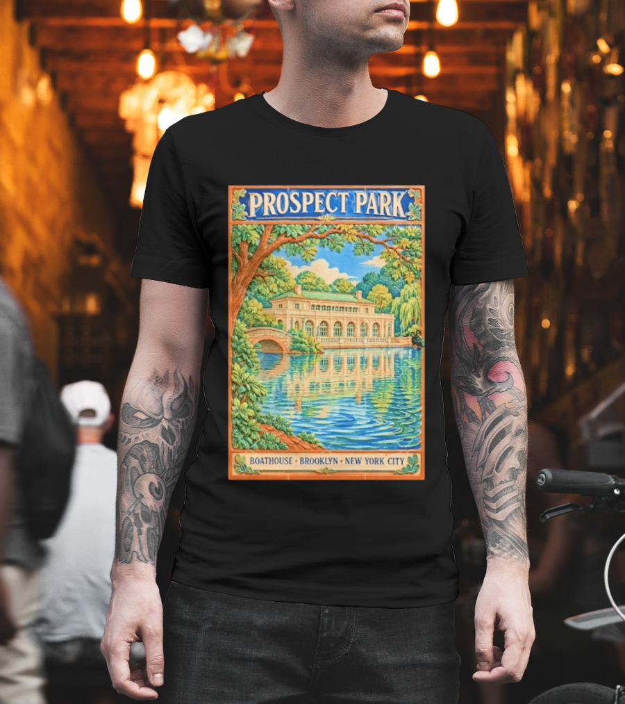 Prospect Park Boathouse Brooklyn New York City T-Shirt