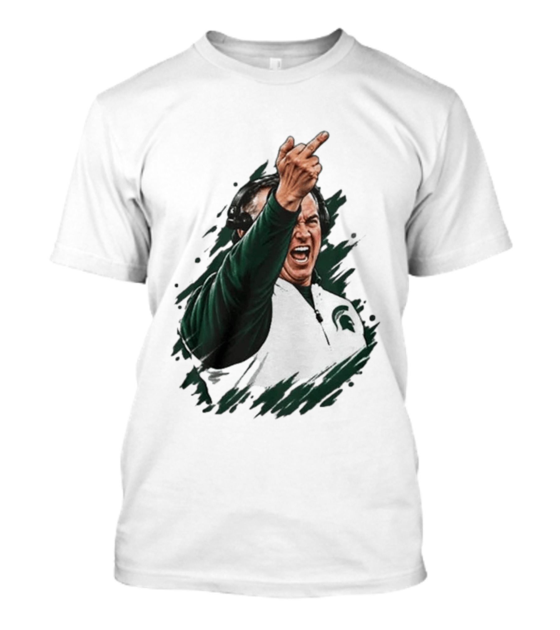 Spartans Middle Finger Coach Gesture T-Shirt