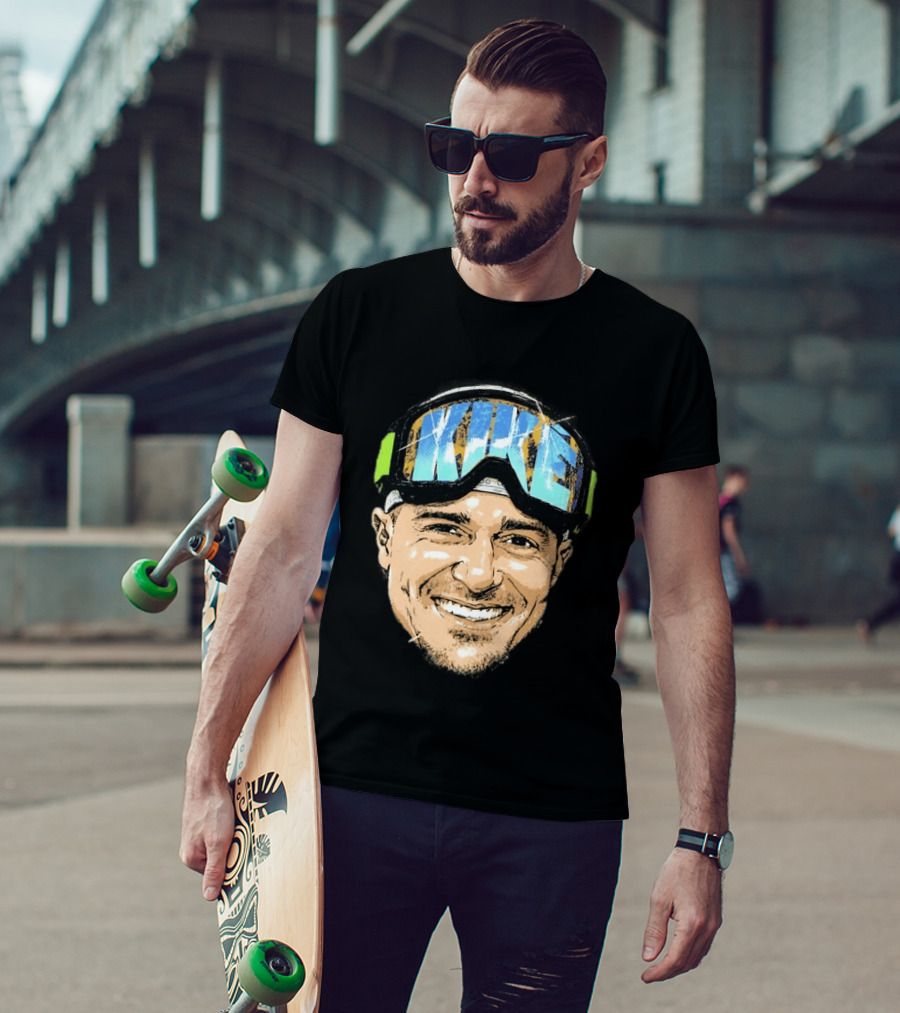 Kike Hernandez Dodgers Number 8 Face Goggles T-Shirt