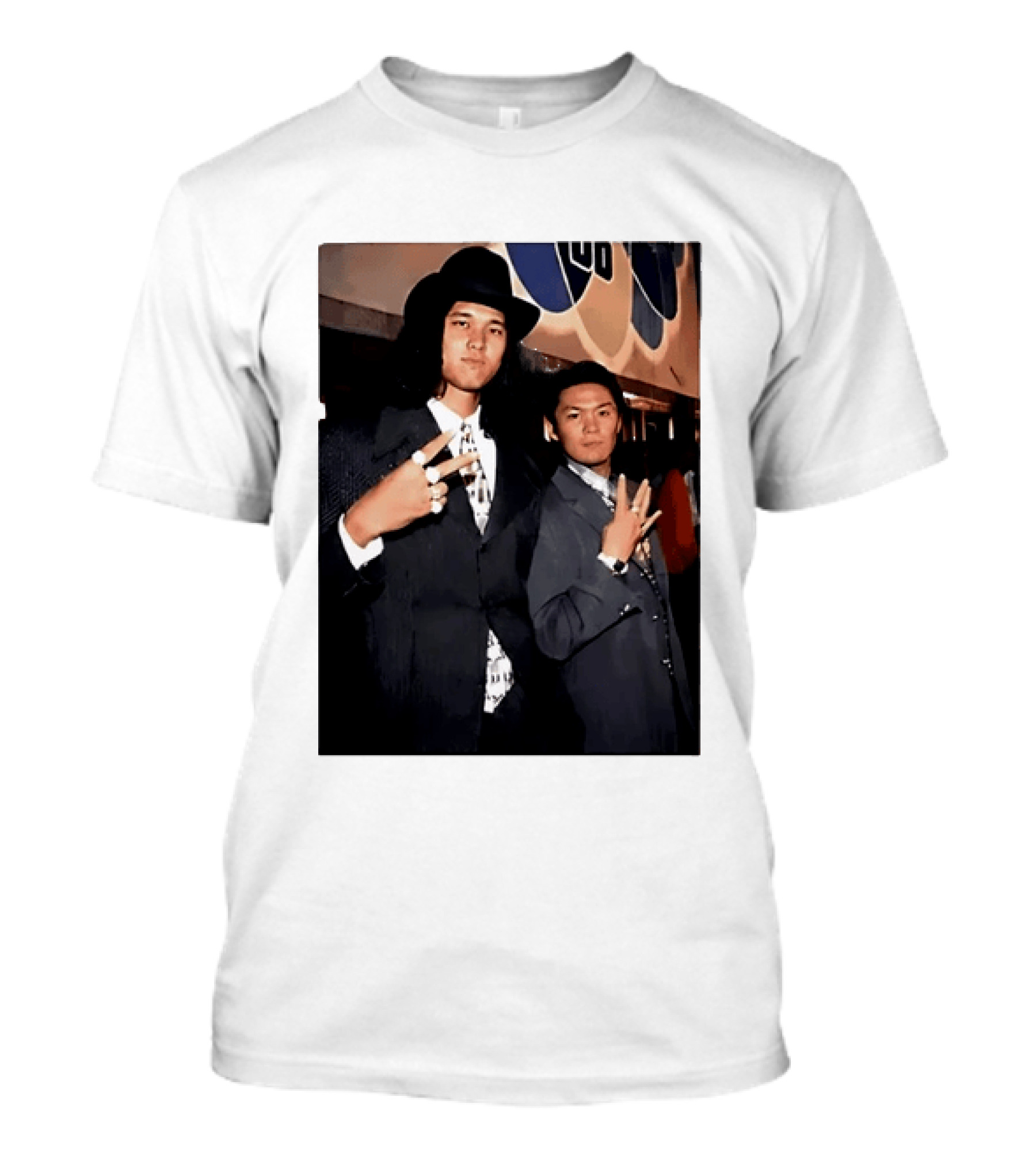 Shohei Ohtani And Ippei Mizuhara Cubbies Style Polaroid T-Shirt