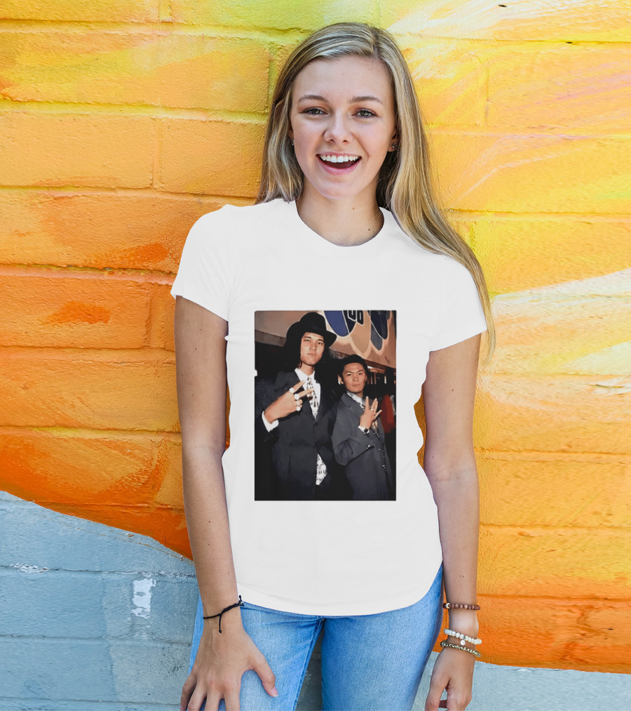 Shohei Ohtani And Ippei Mizuhara Cubbies Style Polaroid T-Shirt