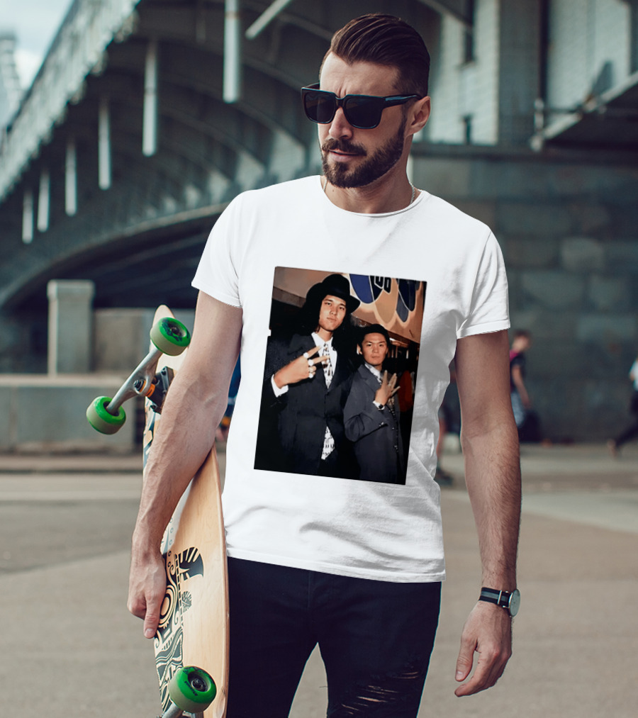 Shohei Ohtani And Ippei Mizuhara Cubbies Style Polaroid T-Shirt