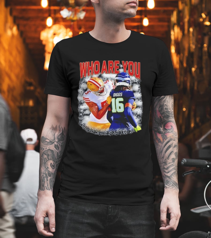 Quandre Diggs Who Are You Seattle Seahawks Football NFL Matchup T-Shirt
