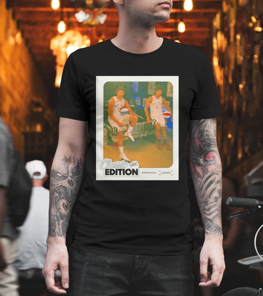 SA Spurs Classic Edition Featuring Players 11 And 2 Presented By Ledger T-Shirt