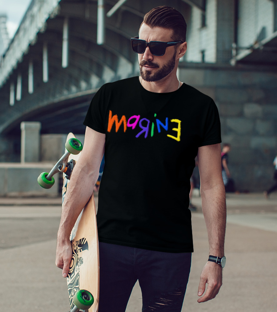 Imagine Colorful Handwritten Multicolor Lettering T-Shirt